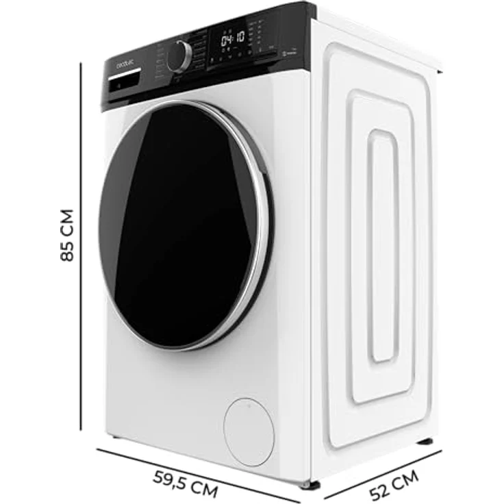 Cecotec Bolero Dresscode 7610, Frontlader-Waschmaschine 7 kg, Inverter A, 1400 U/min, Dampffunktion, 15 Programme, weiß – Bild 2