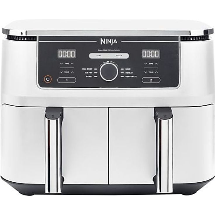 Ninja Foodi Max AF400EUWH weiß Heißluftfritteuse, 9,5 L, Dual Zone, 40–240 °C, spülmaschinengeeignet, antihaftbeschichtet – Bild 1