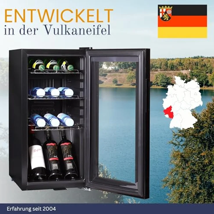 Sommertal Getränkekühlschrank GK50, 50L, 76 cm hoch, Touchscreen, Schloss, schwarz, energiesparend und leise – Bild 6