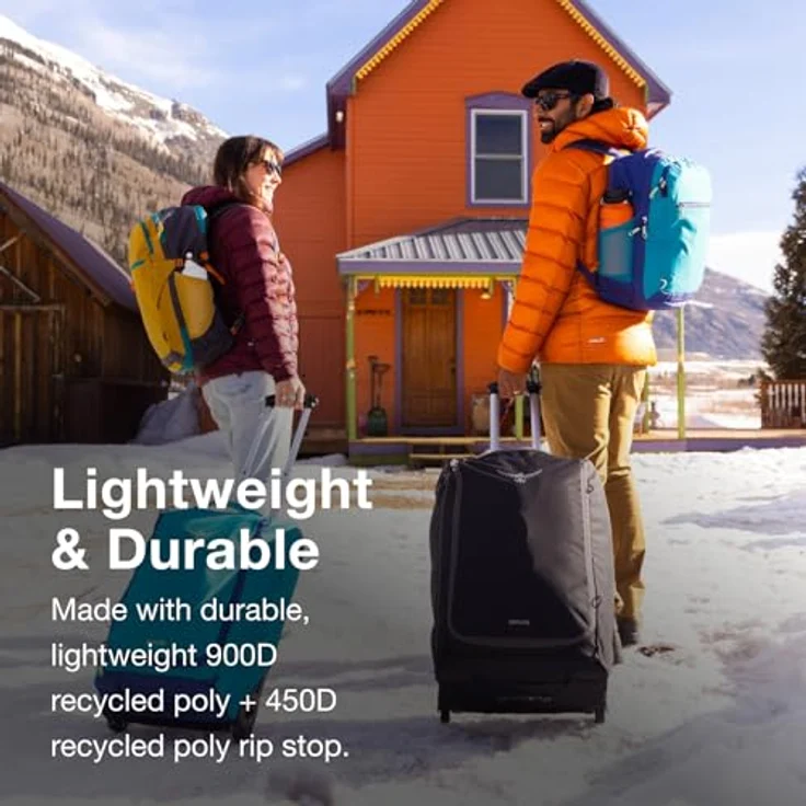 Osprey Daylite 85, 2 Rollen Reisetasche mit arretierbarem Griff und praktischen Außentaschen, Schwarz, (85 l) – Bild 3