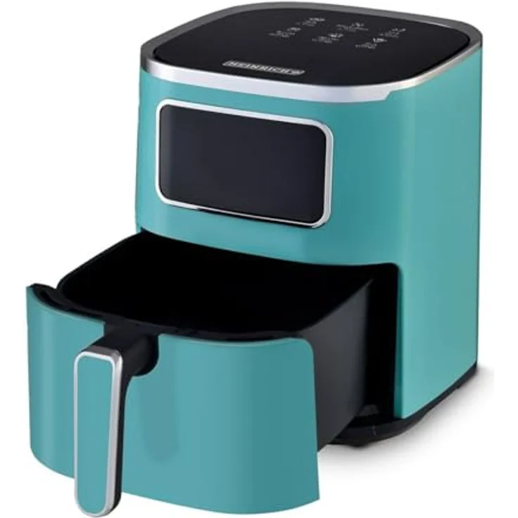 Heinrich's Heißluftfritteuse HFR 8216 ZIELONA Grün 1450 W 5 L, Antihaftbeschichtung, integrierter Timer – Bild 2