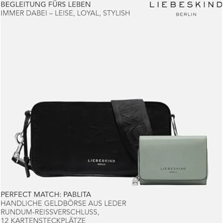 Liebeskind Clarice Umhängetasche, 100% Leder, 27 cm x 8 cm x 15 cm, braun – Bild 5