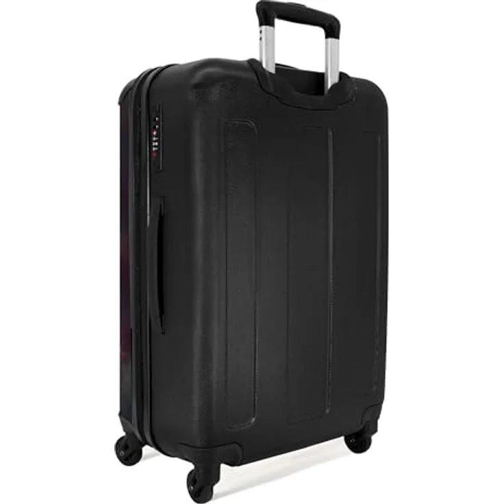 NoBoringSuitcases.com© Kinderkoffer Pferd mit Blumen und Schmetterlingen, 67 cm, 72 L, 4 Rollen, für Mädchen bis 20 kg, Hartschalenkoffer in buntem Design – Bild 3