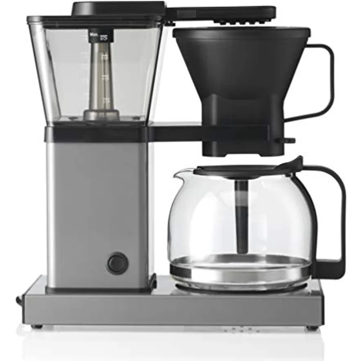 Trebs Filter-Kaffeemaschine 24110 - Kaffeemaschine mit Direktbrühsystem - 10 Tassen bei 1l Kapazität - Abschaltautomatik - Tropfstopp - Aluminiumdesign - Aluminium/schwarz - Preisvergleich – Bild 1