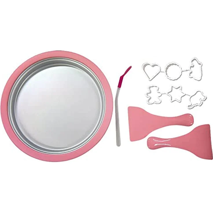 MikaMax - Eis Teppanyaki Platte - Eiscreme Rollen Machine - DIY Roll - Ice Pan Eismaschine - mit rezepten - Zum Zubereiten von Ice Cream Rolls – Bild 1