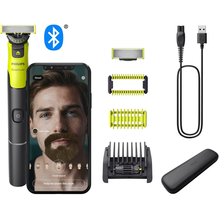 Philips Elektrorasierer OneBlade Face & Body QP4631/65, 360-Grad-Klinge, inkl. verstellbarem 5-in-1 Kammaufsatz – Bild 1