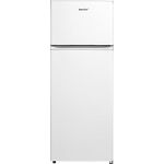 Comfee RCT284WH2A Kühl-/Gefrierkombination/Gefrierteil oben/176 kWh/Jahr/143cm Höhe/LED Licht/Reversibles Türscharnier/Weiß