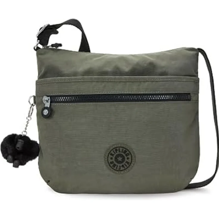 Kipling Basic Arto Umhängetasche, 29 cm, praktische Handtasche aus robustem Material, Grün – Bild 2