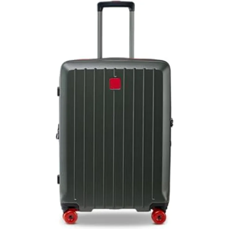 Stratic Buzz 4 Rollen Trolley M 65 cm, oliv, 100% Polycarbonat mit Dehnfalte