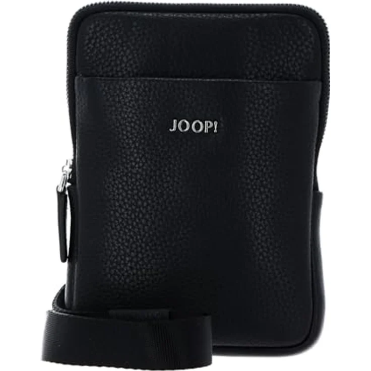 Joop! Cardona Rafael Umhängetasche aus 100% Leder, schwarz, 13 cm x 2.5 cm x 18 cm – Bild 1