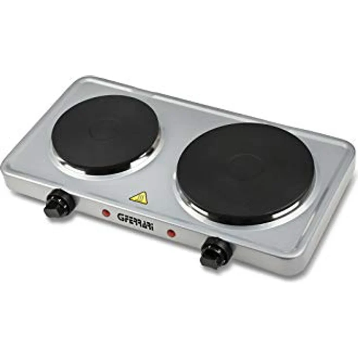 G3Ferrari Doppelkochplatte G1012200 Elektrische Kochplatten CALDOS Zelten Camping Outdoor kochen, Rostfreier Stahl – Bild 3