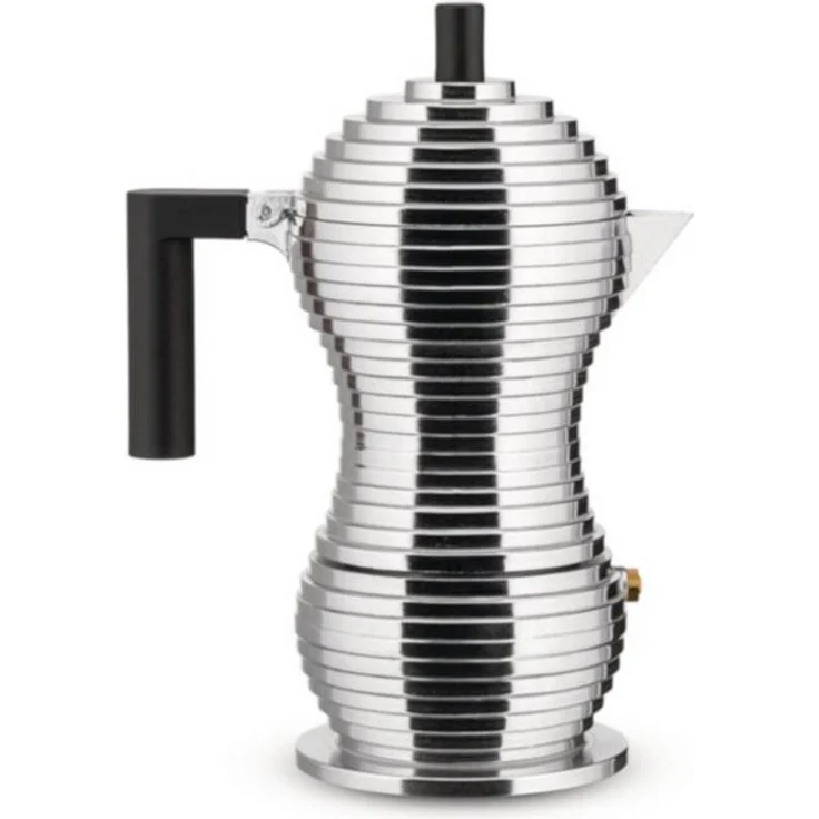 Alessi Espressokocher PULCINA Induktion 15 cl, schwarz, 0.15l Kaffeekanne, Auch für Induktionsherde geeignet – Bild 1