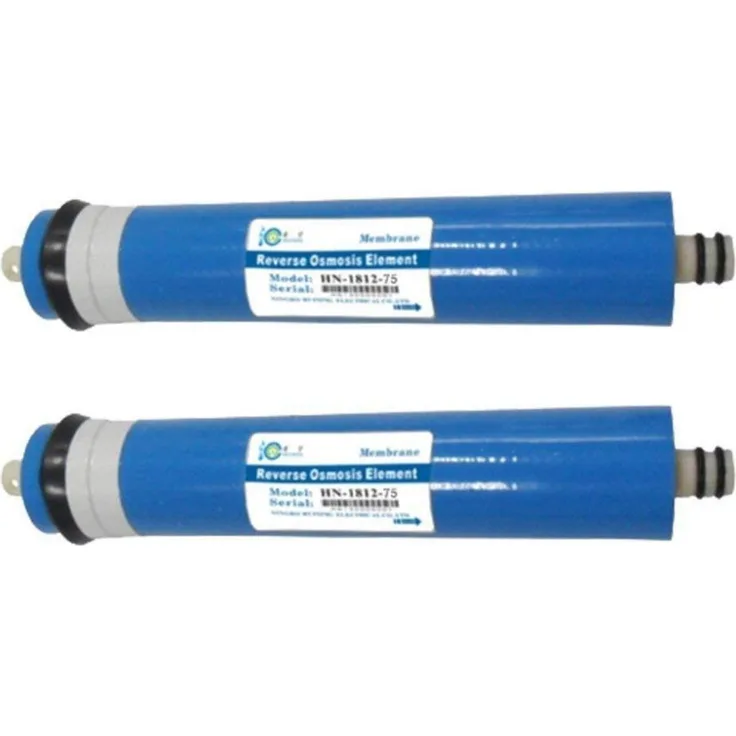 HUINING Umkehrosmosemembran-Ersatzfilter 75 GPD, 2 Stück, 0,0001 µm Filtration, geeignet für 1812/2012 Gehäuse