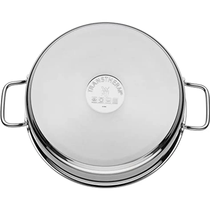 WMF Dampfgarer, Bräter mit Glasdeckel und Thermometer, 5l, Induktion, Cromargan Edelstahl, backofenfest bis 250°C – Bild 5