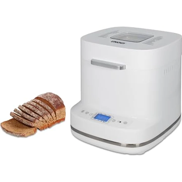 Unold Backmeister Bernd 68120, Brotbackautomat mit 19 Programmen, individueller Zeitvorwahl, LCD-Display, Antihaftbeschichtete Backform, Weiß – Bild 2