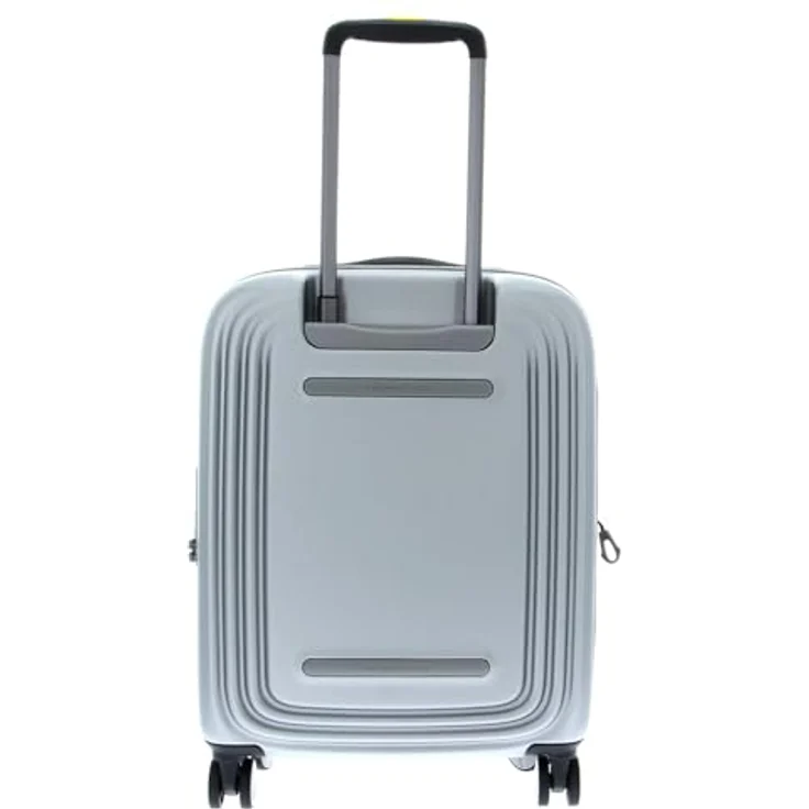 Mandarina Duck Koffer Logoduck + 4 Rollen Kabinentrolley 55 cm Silber (40 l, S) – Bild 4