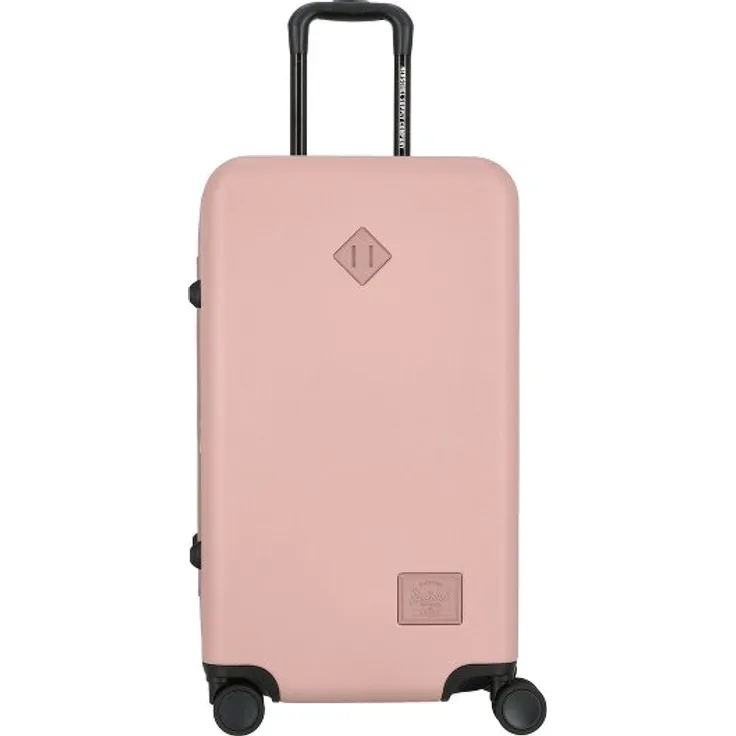 Herschel Heritage 4 Rollen Trolley M, 69 cm mit Dehnfalte, 100% Polycarbonat, rosa