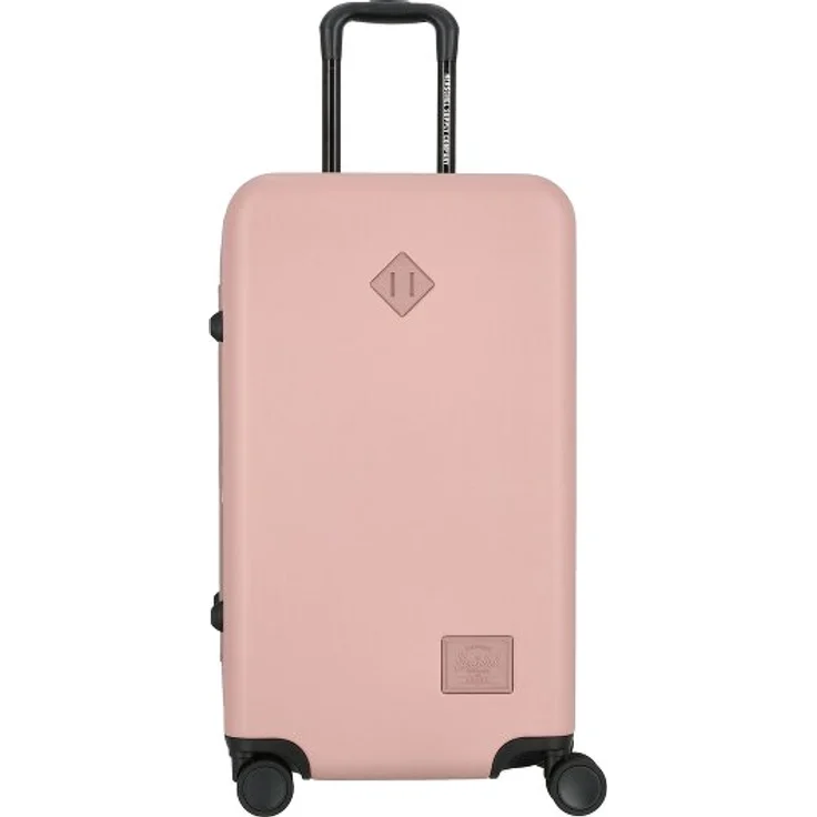 Herschel Heritage 4 Rollen Trolley M, 69 cm mit Dehnfalte, 100% Polycarbonat, rosa