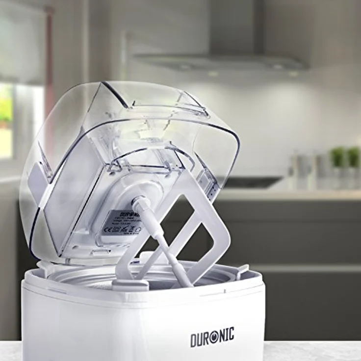 Duronic IM540 Eismaschine für Eiscreme, Sorbet, Frozen Joghurt, Gefrierbehälter 1,5L, weiß – Bild 6