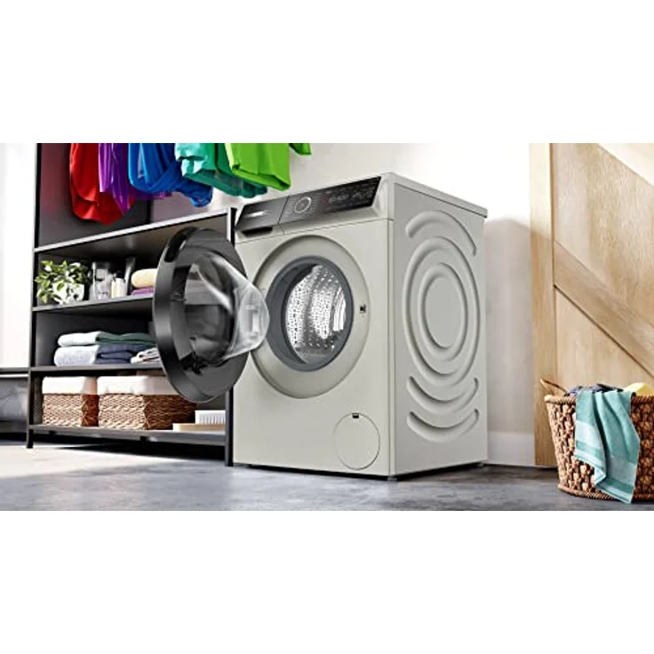 BOSCH WGB2560X0 Waschmaschine Serie 8, Frontlader mit 10kg Fassungsvermögen, 1600 UpM, Home Connect, Iron Assist, Mini Load, Active Water Plus, Silber-inox, 60cm – Bild 3
