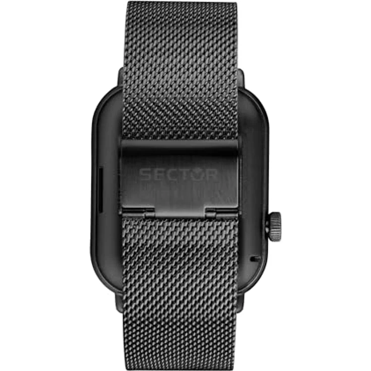 Sector No Limits S-07 Smartwatch Herren, Digital, 38 mm, Milanaise-Mesh-Stahlarmband, IP68 wasserdicht, Geschenk für Freund, Papa – Bild 3