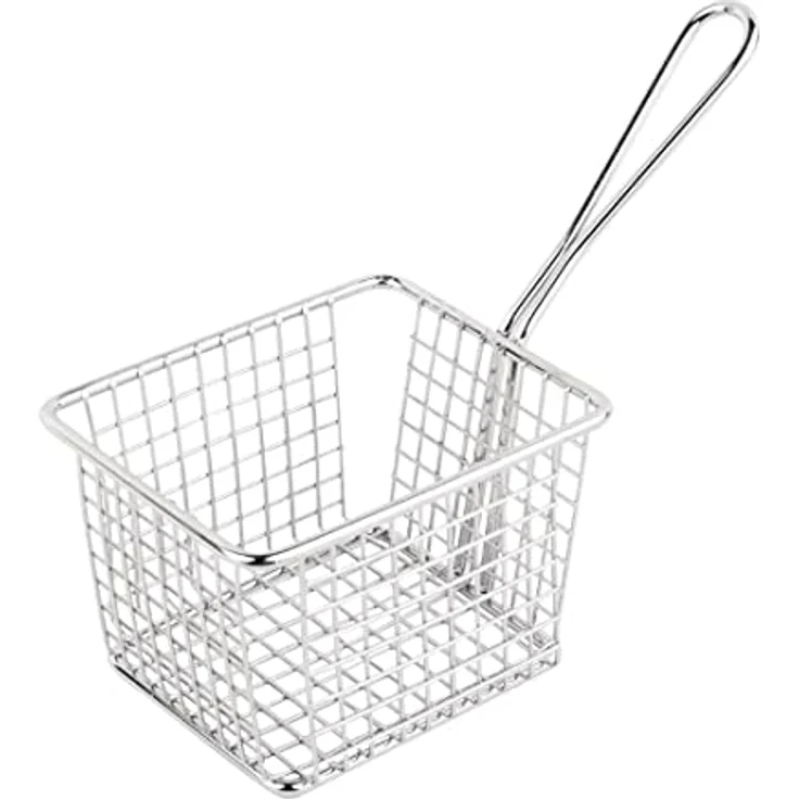 Assheuer + Pott APS 40621 Servier-Frittierkorb SNACKHOLDER, Edelstahl, 13 x 10,5 cm, Höhe 9 cm – Bild 1