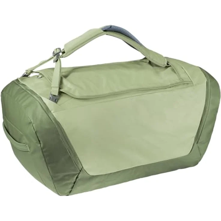 Deuter Duffel Pro 90, Sporttasche aus 50% recyceltem TPU mit 50 Litern Volumen, wasserabweisend, multifunktional als Rucksack nutzbar, schwarz – Bild 4