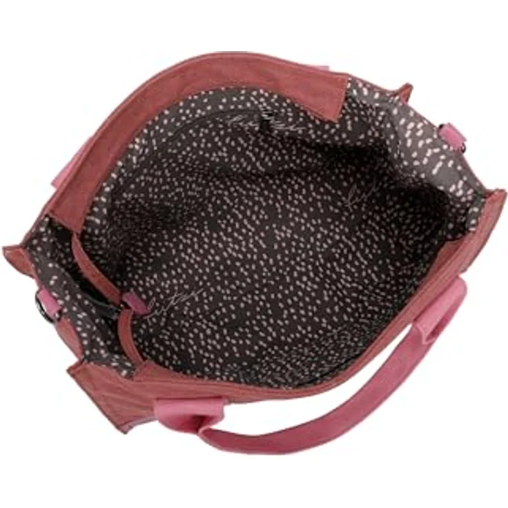 Fritzi aus Preußen Handtasche, Canvas Handtasche 40 cm, Braun, abnehmbarer Schulterriemen für Crossbody-Trageweise – Bild 3