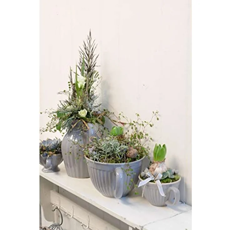 IB Laursen [SA2025/02] Rührschüssel Mynte French Grey, Keramikschale in creme und grau, Ofen, Mikrowelle, Gefriertruhe, Spülmaschine geeignet – Bild 2