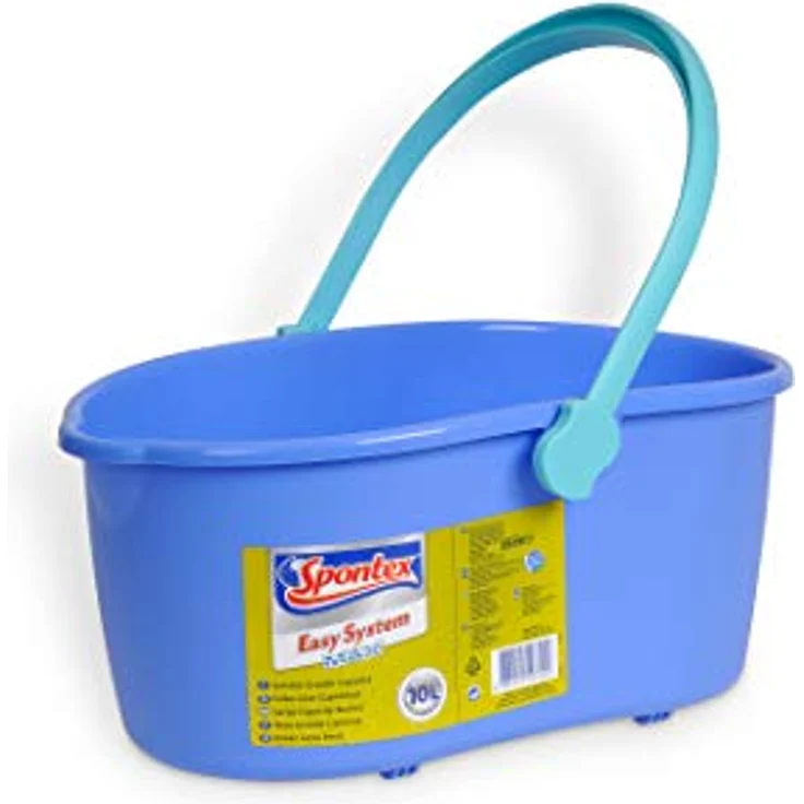 Spontex Eimer extra breit mit 10 L Fassungsvermögen, ergonomischer Griff, breiter Ausgießer, stabil und strapazierfähig, 1 Stück – Bild 3