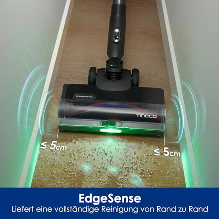 Tineco Pure ONE S70, Akku Staubsauger mit 200 AW, 3DSense Pro Reinigungssystem, bis zu 95 Min Laufzeit, 6-stufiges Filtersystem, ZeroTangle-Bürste, faltbares Rohr – Bild 3