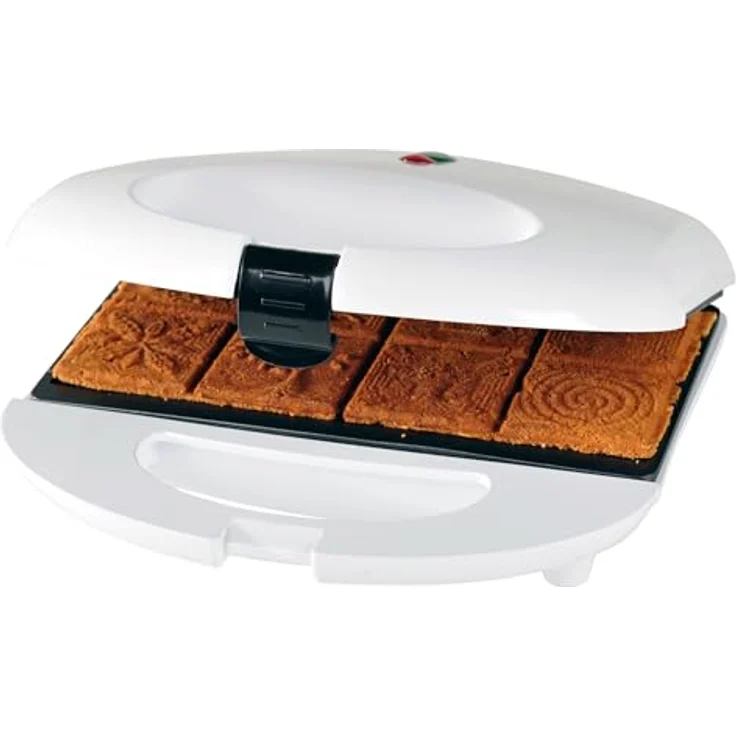 Efbe Waffeleisen ZWE 1000, 750 W, Zimtwaffeln mit 8 Motiven und Backampel – Bild 3