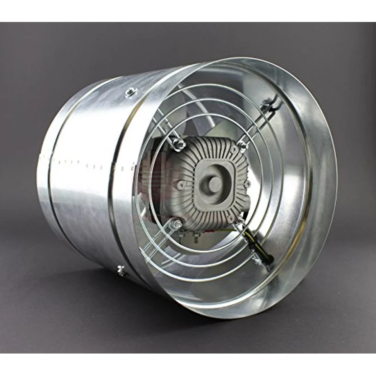 Rohrventilator Ø 325 mm Axial Rohrlüfter IP44 Lüfter 1220 m³/h 3 Stufen Hochdruck Niederdruck Ventilator Zuluft Abluft Gebläse Metall Radialventilator Absauglüfter Absaugung – Bild 4