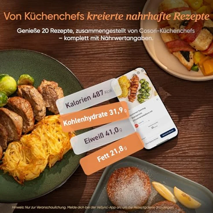 COSORI Turbo Tower Pro 10,8 L Dual-Kammer Heißluftfritteuse, Dual Blaze, keramikbeschichtet, DC-Motor 7 Programme, platzsparend – Bild 7