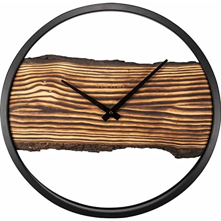 NeXtime 3263BR Wanduhr, Holz, Braun, 45cm – Bild 1