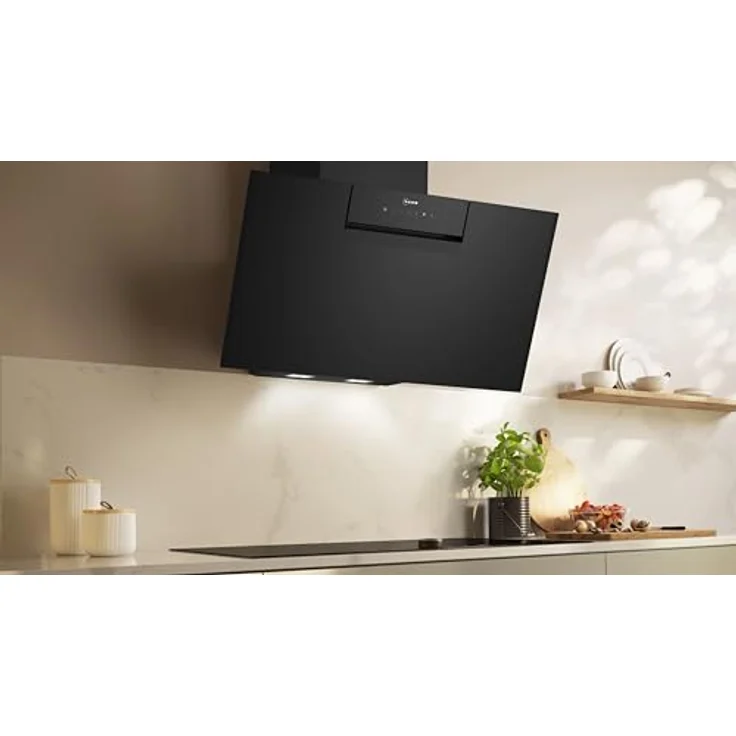 Neff D85IFN1S0, Wandesse, N 50, Breite 80 cm, Klarglas schwarz bedruckt, Efficient Silent Drive, Home Connect, Made in Germany – Bild 2