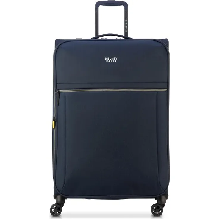 Delsey Paris Brochant 3, 78 cm Trolley mit Dehnfalte, 4 Rollen, blau