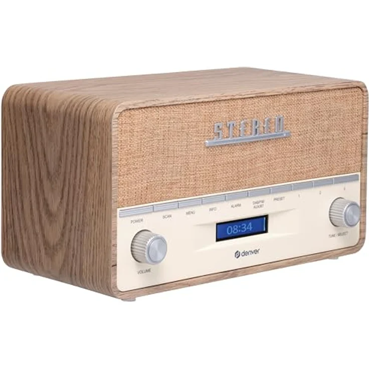 Denver Retro Bluetooth Radio DAB-36 W, Sport, Mehrfarbig (Mehrfarbig), Einheitsgröße – Bild 3