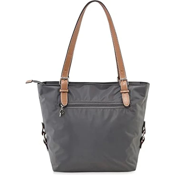 Picard Shopper PICARD Shopper Sonja aus Nylon, sportiver Shopper mit robuster Feinnylon und Lederoptik, schwarz – Bild 2