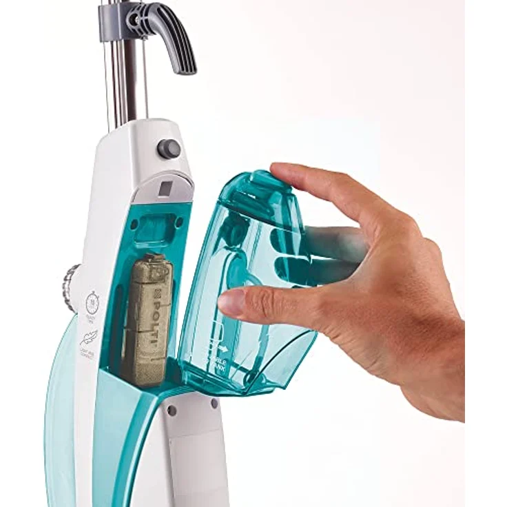 Polti Vaporetto PTEU0282 SV450_Double Dampfbesen mit integriertem Dampfreiniger,tötet und beseitigt 99,9% der Viren, Keime und Bakterien, Weiss-grün – Bild 3