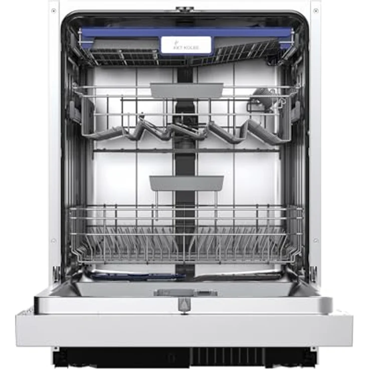 KKT KOLBE DW60TI, 60 cm teilintegrierbarer Geschirrspüler mit Besteckschublade, LED-Beleuchtung, automatischer Türöffnung, 7 Programmen für 14 Maßgedecke, Edelstahl – Bild 3