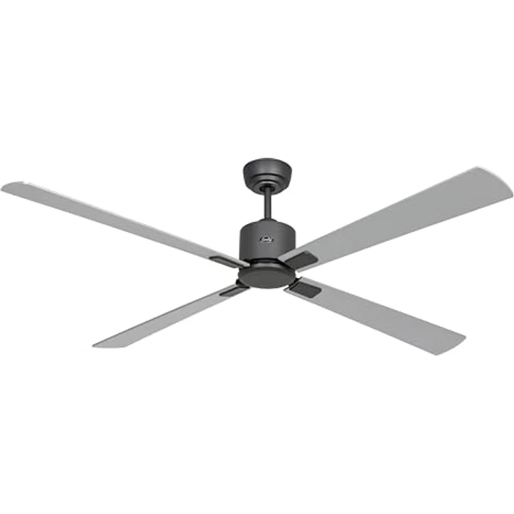 CASAFAN Eco Neo III, Energiespar Deckenventilator mit Fernbedienung, WiFi, 152 cm, basaltgrau, Wendeflügel Wenge - silbergrau – Bild 2