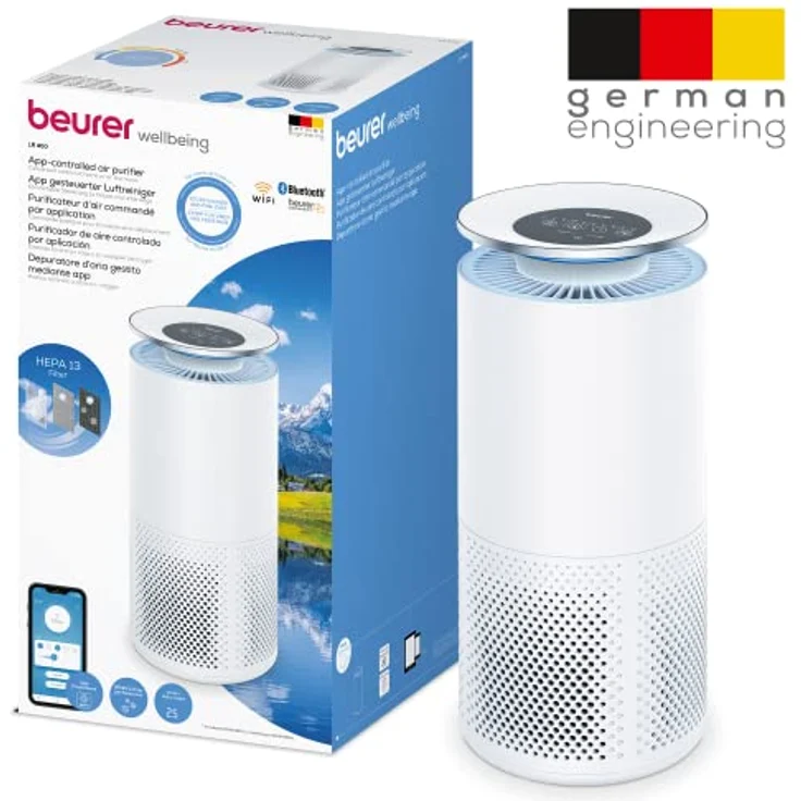 Beurer LR 400 Luftreiniger bis 69m² 4 Stufen + Turbomodus App-Steuerung – Bild 6