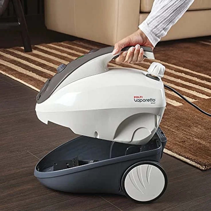 POLTI PTEU0267 Vaporetto Smart 30 S, maximal Druck 3 bar, Dampfausstoss bis zu 85 g-min, Anzeigesignal: Druck bereit, schwarz - weiss, tötet und beseitigt 99,99% der Viren, Keime und Bakterien – Bild 3