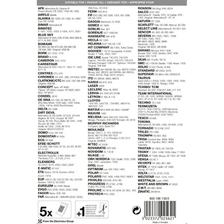 Menalux 1750, Duraflow, Synthetik-Staubbeutel, 5er Pack, TÜV geprüft für optimale Saugkraft und Nutzungsdauer – Bild 2