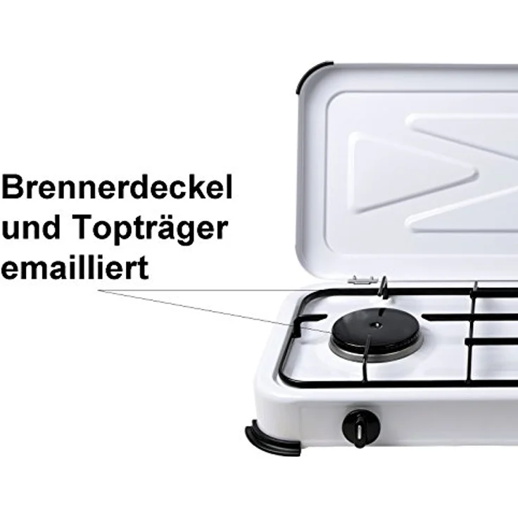 Gaskocher 4-flammig mit Zündsicherung Campingkocher Gasherd – Bild 6