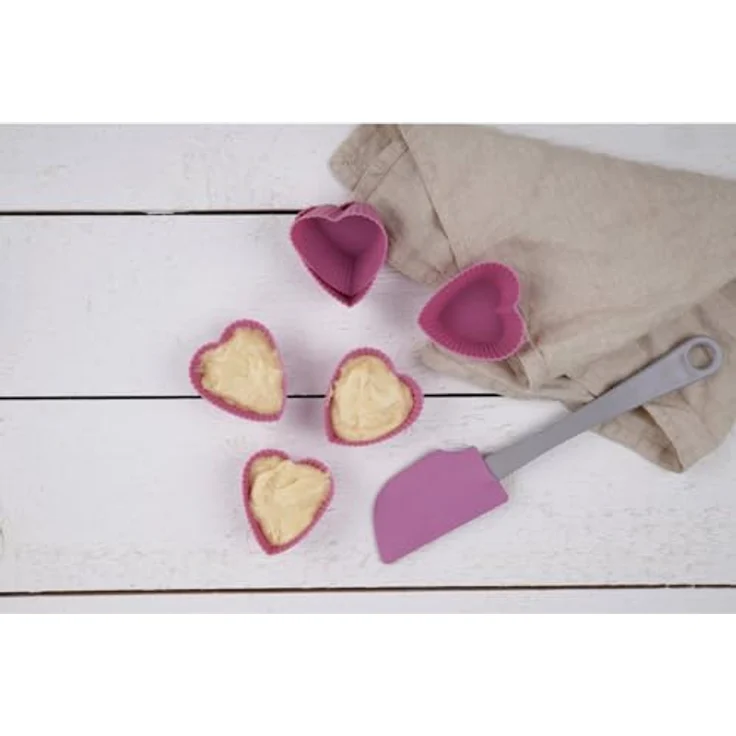 Zenker Teigschaber CANDY, Teigspachtel zum Verstreichen und Ausschaben von Teig und Sahne (Farbe: Lila-Grau), Menge: 1 Stück – Bild 6