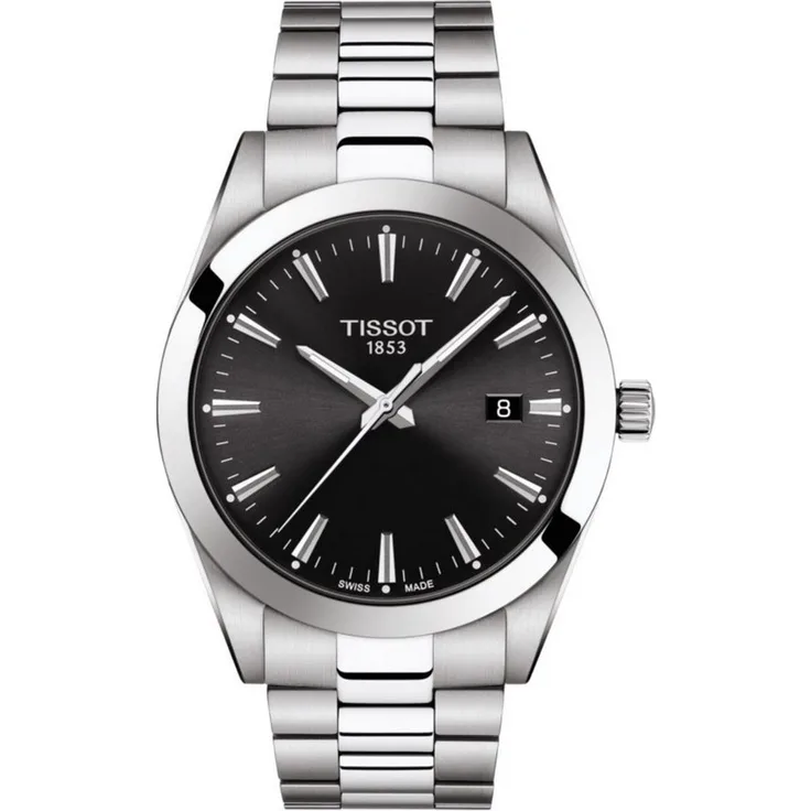 Tissot Chronograph Tissot Herren-Uhr T1274101105100 Edelstahl/schwarz, mit Saphirglas, 10 bar Wasserdichtigkeit