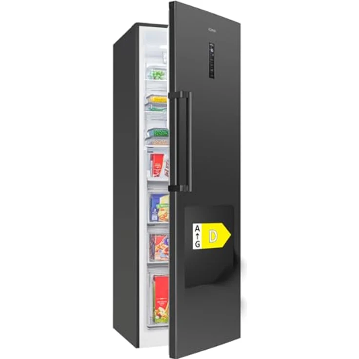 Bomann® GS 7371, Gefrierschrank mit Total NoFrost, MultiAirflow, 274L, 185cm, inox – Bild 1