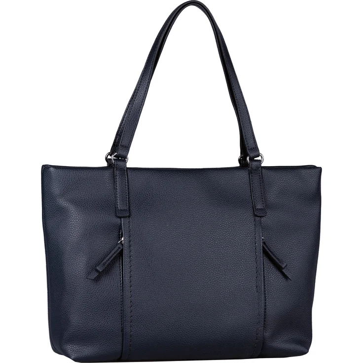 TOM TAILOR Shopper Beca, aus hochwertigem Kunstleder mit funktionalen Details, schwarz – Bild 1